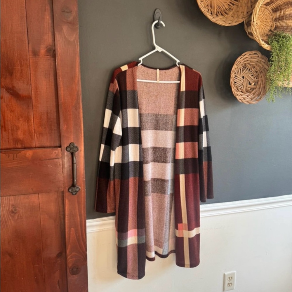 Plaid Cardigan